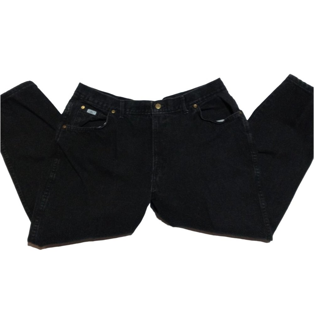 Vintage Chic Jeans Plus Womens Size 24 WP Black 24WP Petite Short Tapered